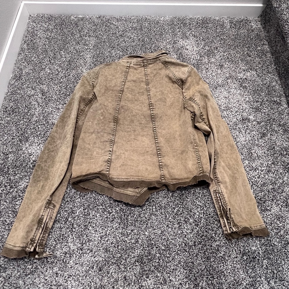 Women’s Sz LARGE Free People Collapsing Twill military jacket - Picture 3 of 4